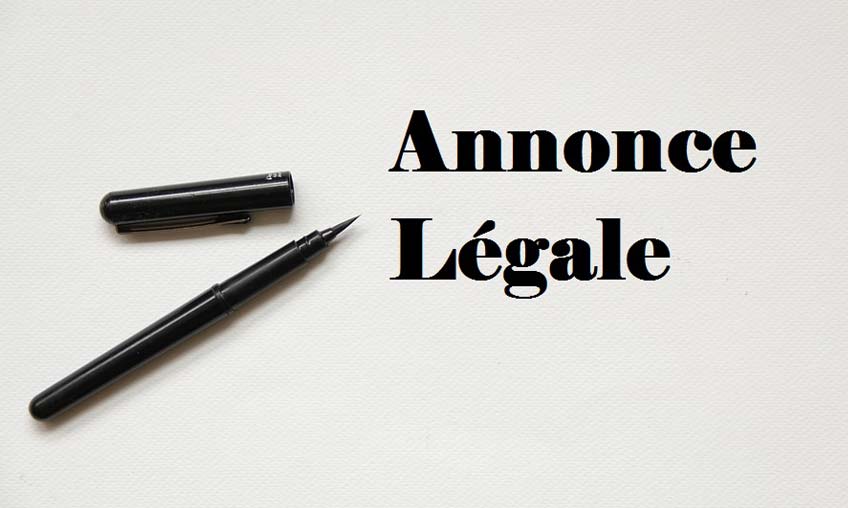 annonce legale